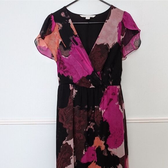 DVF Melania Silk Maxi Dress size 2 EUC - Picture 4 of 6